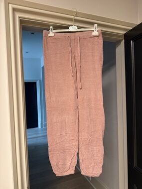 Barefoot Dreams Plush Lounge Pajama Set in Dusty Rose